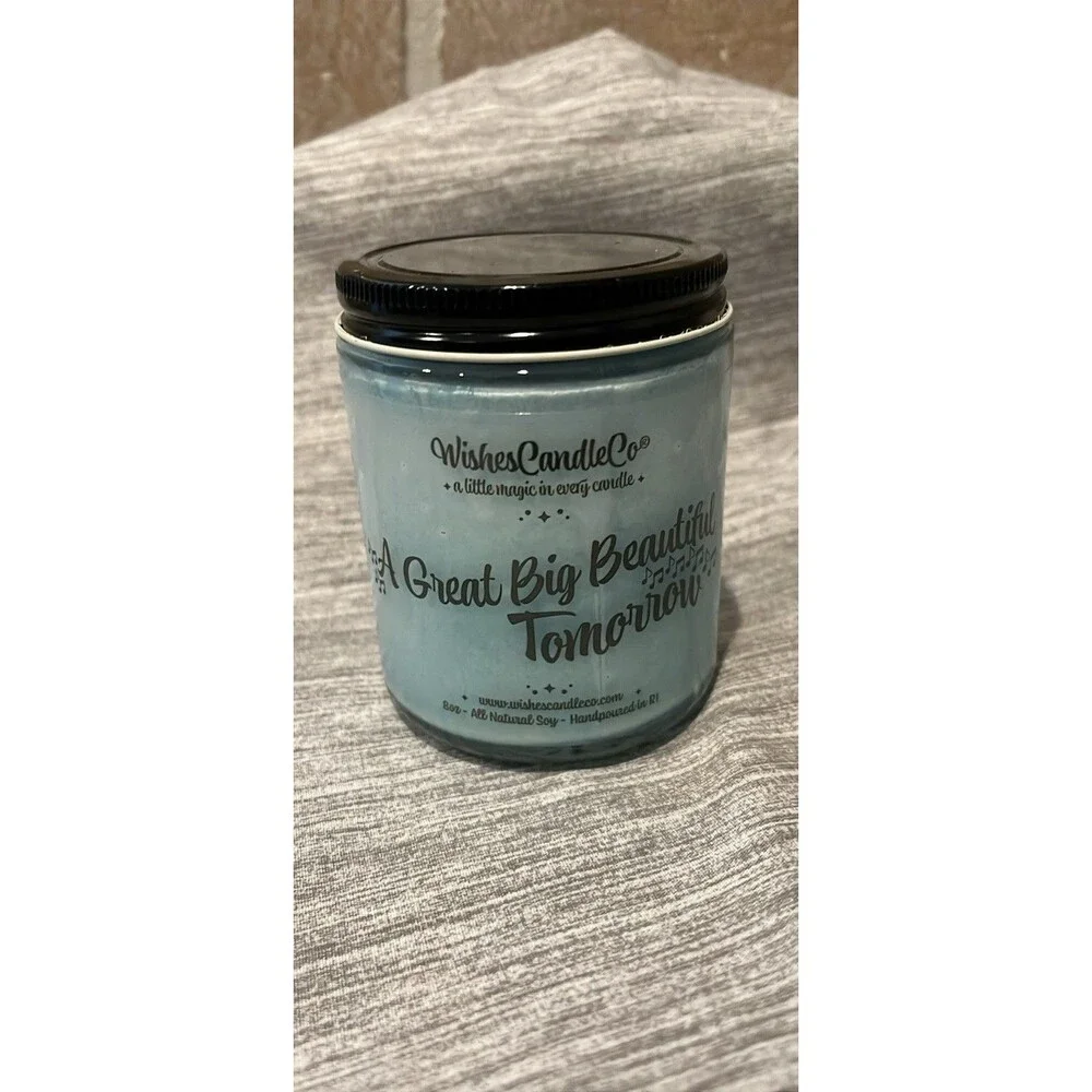 Wishes Candle Co GREAT BIG BEAUTIFUL TOMORROW 8 oz CANDLE new